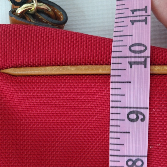 Weaver West red canvas bag. Size 9 3/4" x 6 3/4" - Picture 12 of 14